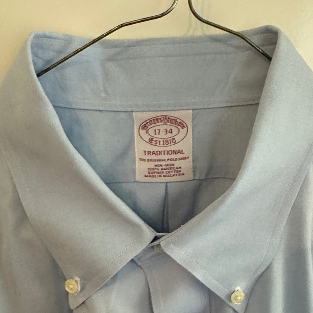Brooks Brothers Classic Blue Dress Shirt